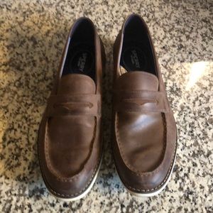 Sperry brown leather penny loafers Mens size 12
